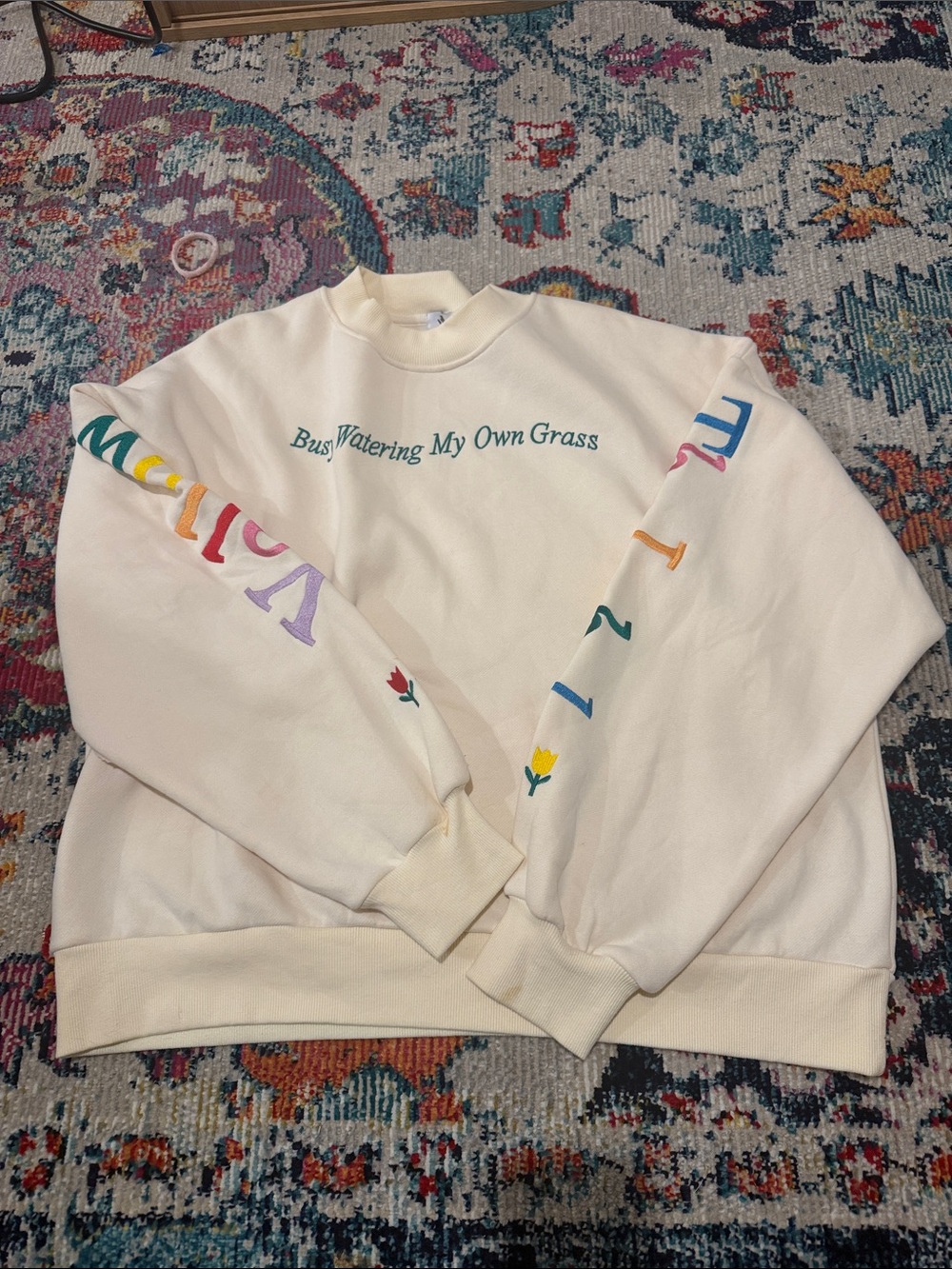 'Watering My Own Grass' yllw Crewneck